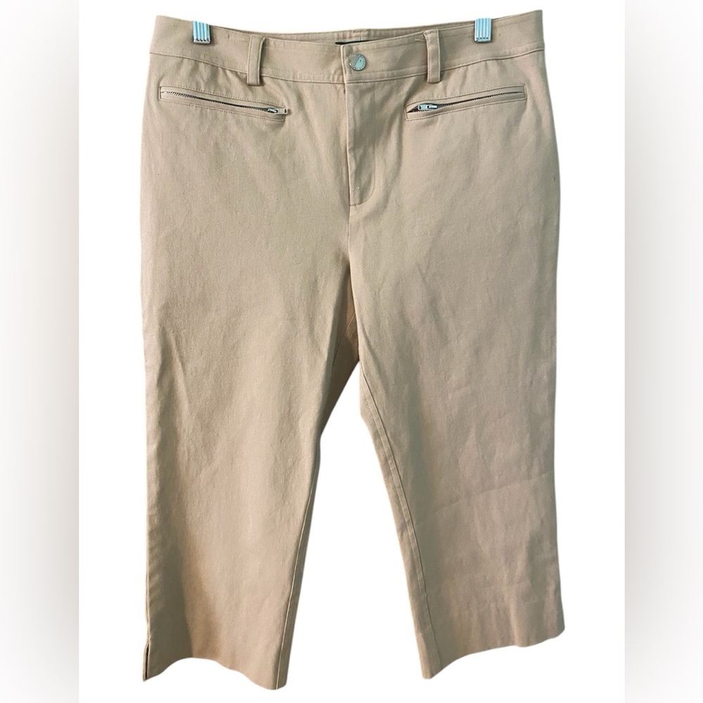 Lauren By Ralph Lauren Womens Size 10 Khaki Crop Capri pant